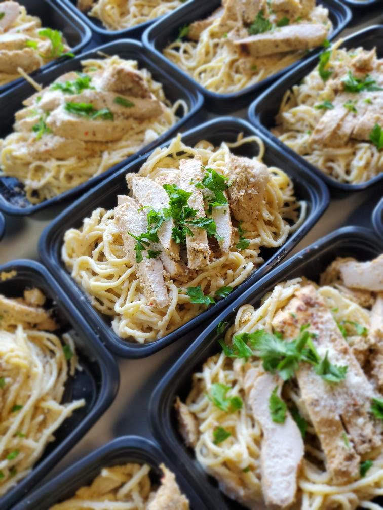 High Protein Chicken Alfredo Pasta MyoMeals