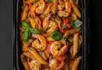 Tomato Basil Shrimp Pasta
