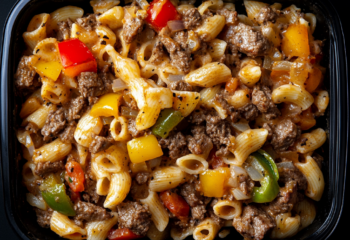 Ground Beef Philly Cheesesteak Mac n' Cheese