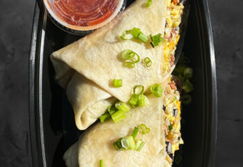 Breakfast Burrito with Tomato Salsa