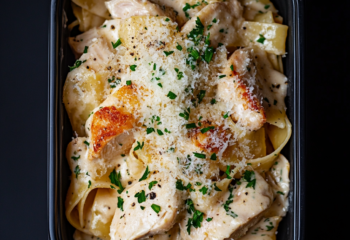 Creamy Tuscan Chicken Pappardelle Pasta