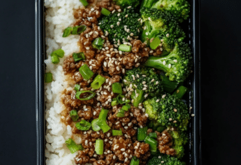 Mongolian Ground Beef Bowl