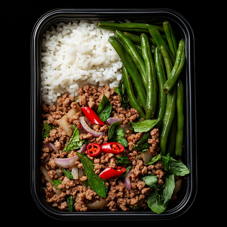 Basil Ground Turkey Pad Krapow Bowl MyoMeals