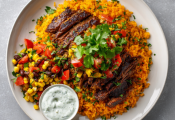 Chipotle Adobo Skirt Steak Burrito Bowl