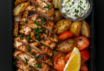 Grilled Chicken Souvlaki Gyro Bowl