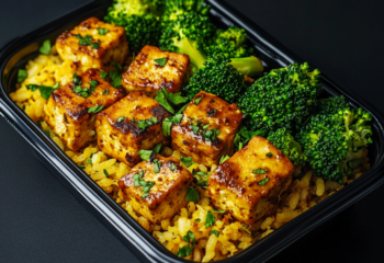 Lemon Honey Mustard Glazed Tofu Bites