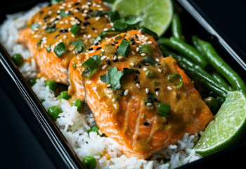 Coconut Curry Salmon Bowl