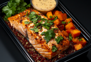 Cilantro Lime Salmon with Habanero Crema