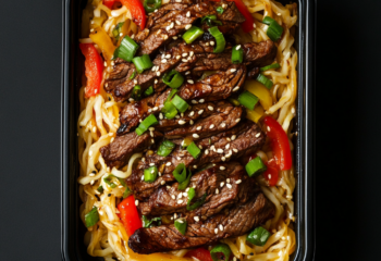 Honey Garlic Steak Noodles