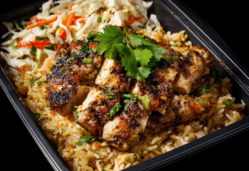 Jerk Chicken with Southern Coleslaw