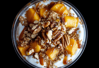 Peach Pecan Cobbler Parfait