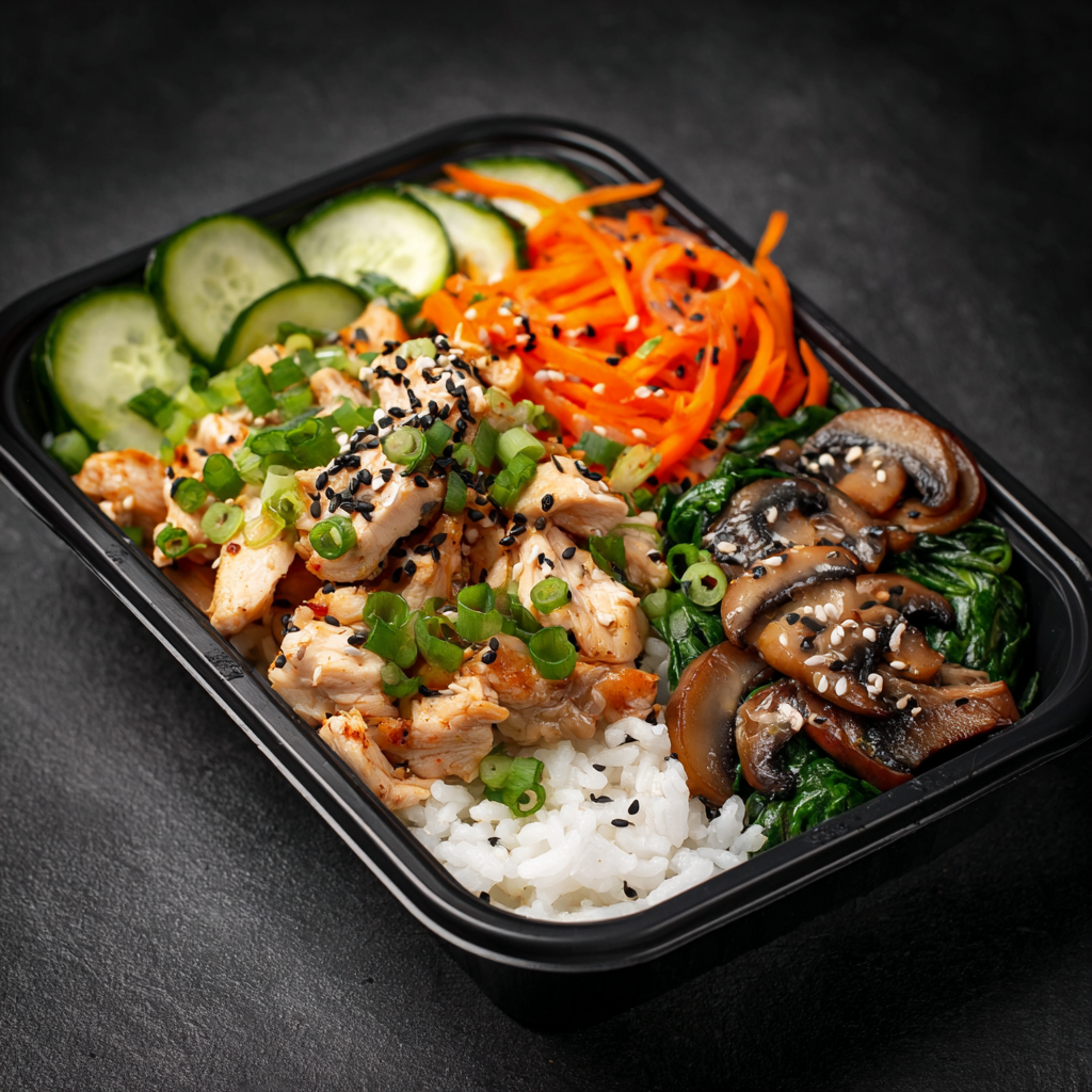 Korean Chicken Bibimbap Bowl | Healthy Meal Delivery for Lunch & Dinner | MyoMeals