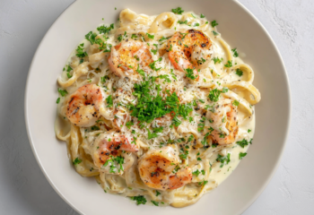 Creamy Shrimp Alfredo Fettucine