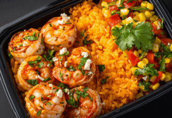 Sauteed Shrimp Burrito Bowl