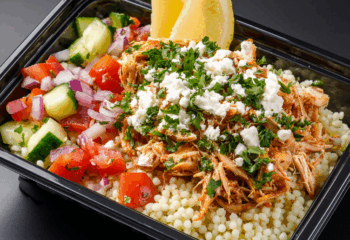 Shredded Chicken Greek Bowl