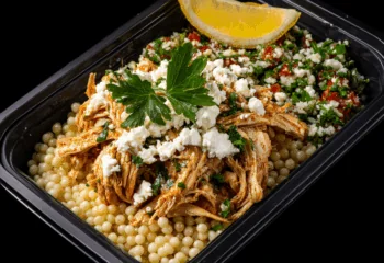 Mediterranean Chicken with Tabbouleh and Couscous