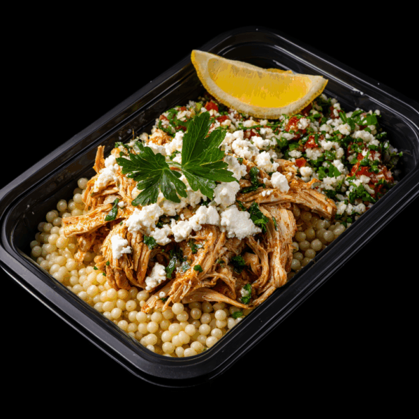 Mediterranean Chicken with Tabbouleh & Couscous | Healthy Lunch & Dinner Delivery in Chicago | MyoMeals