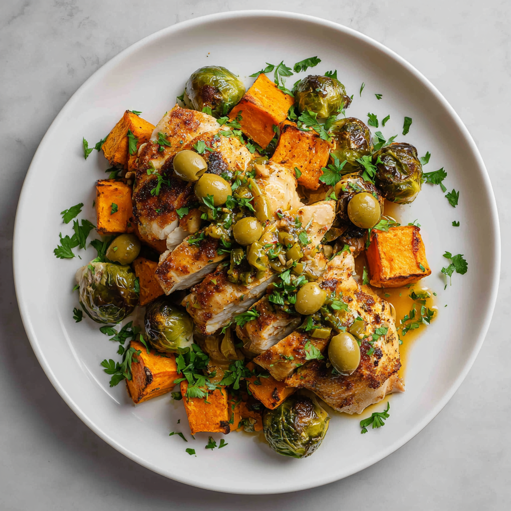 Harvest Chicken Thigh & Sweet Potato Skillet