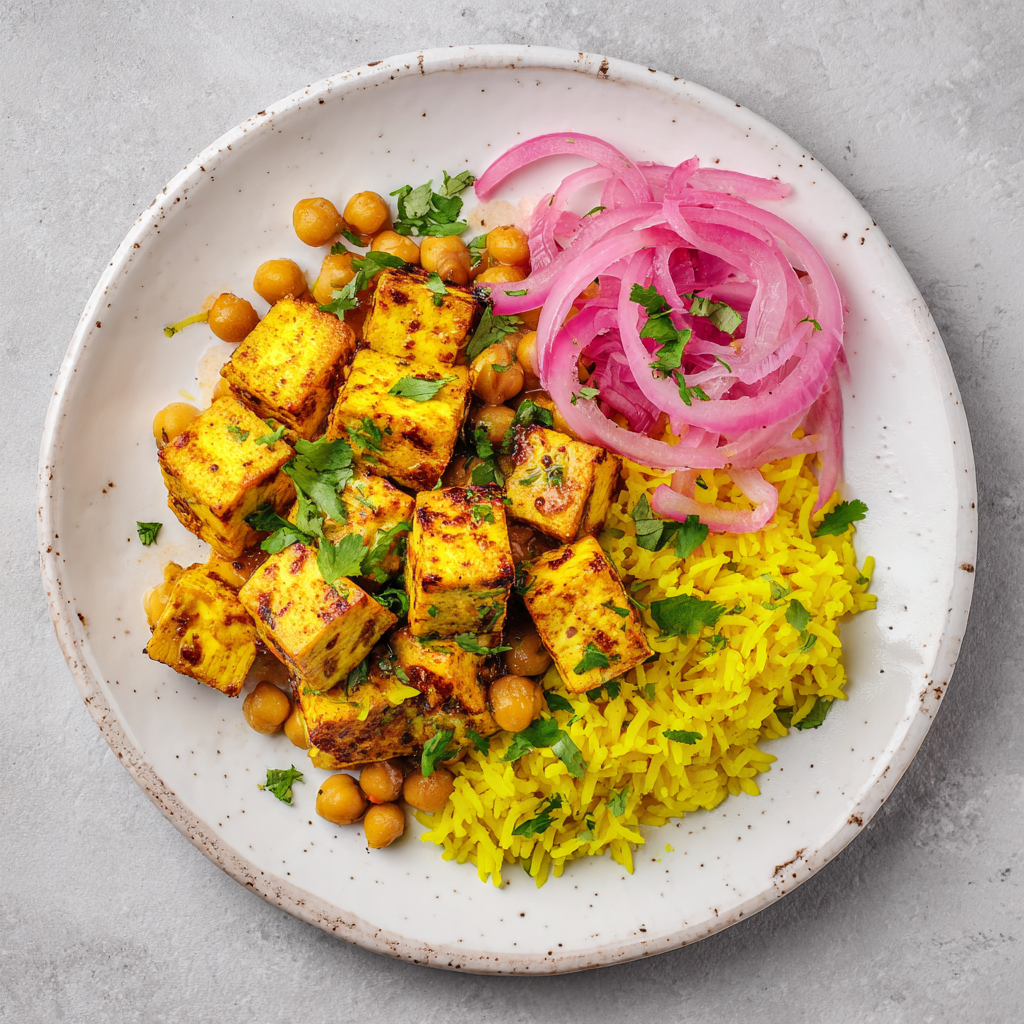 Tofu Spiced Keema Curry Bowl