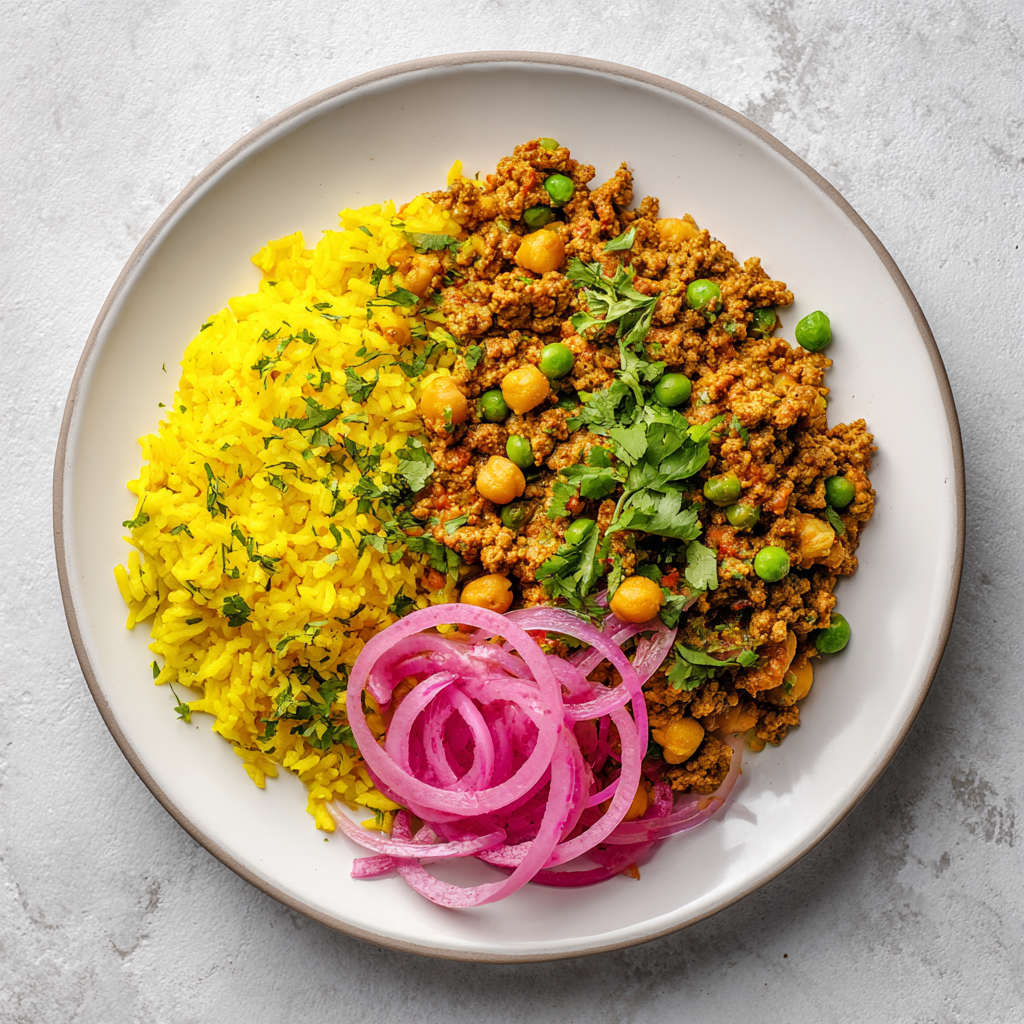 Ground Turkey Spiced Keema Curry Bowl