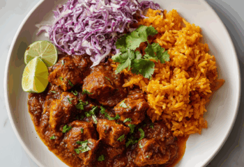 Chicken Mole with Spanish Rice