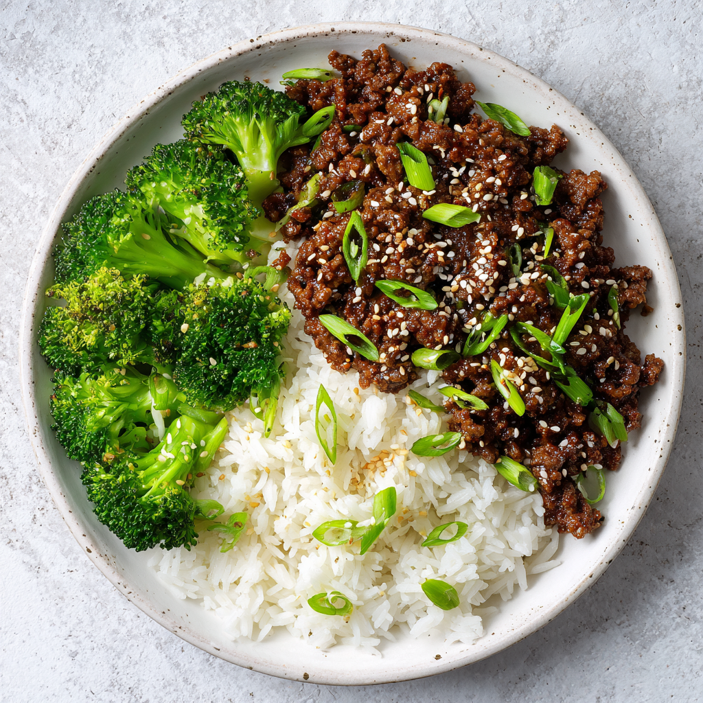 Korean Ground Beef Bulgogi
