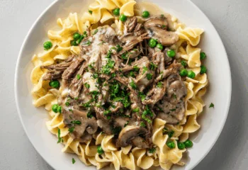 Shredded Beef Stroganoff