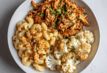 Harissa Shredded Chicken Mac n' Cheese