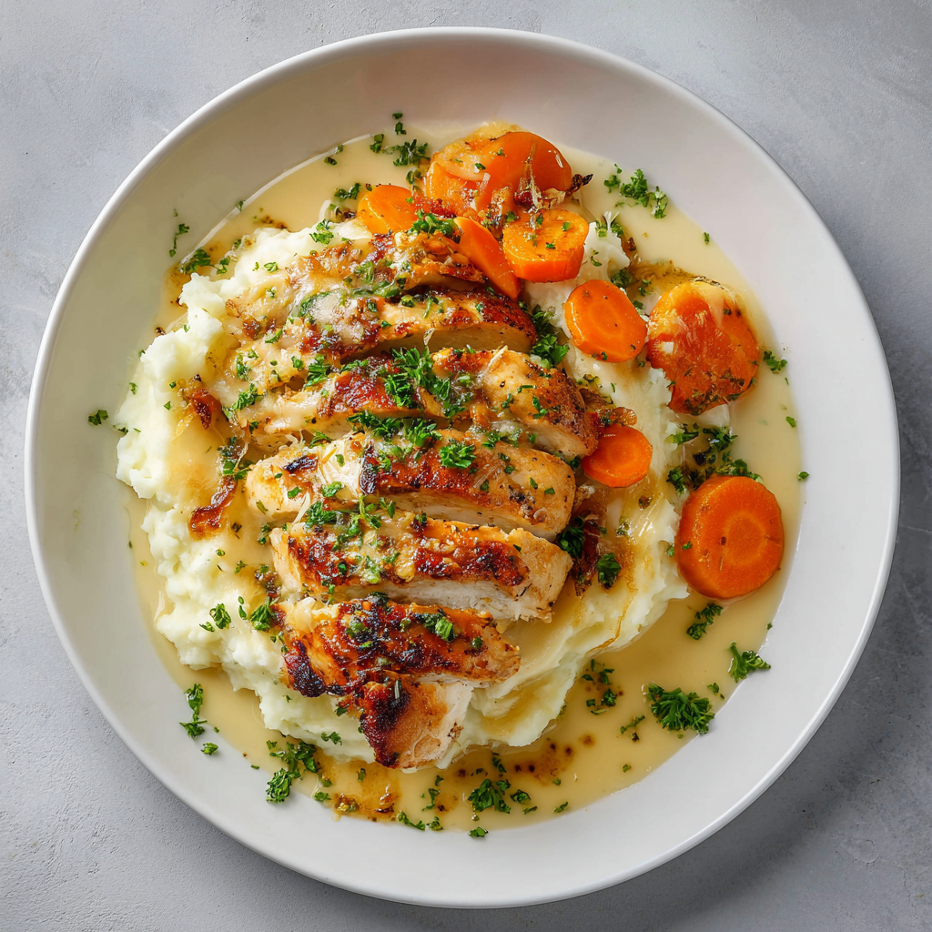 French Onion Chicken and Mashed Potatoes