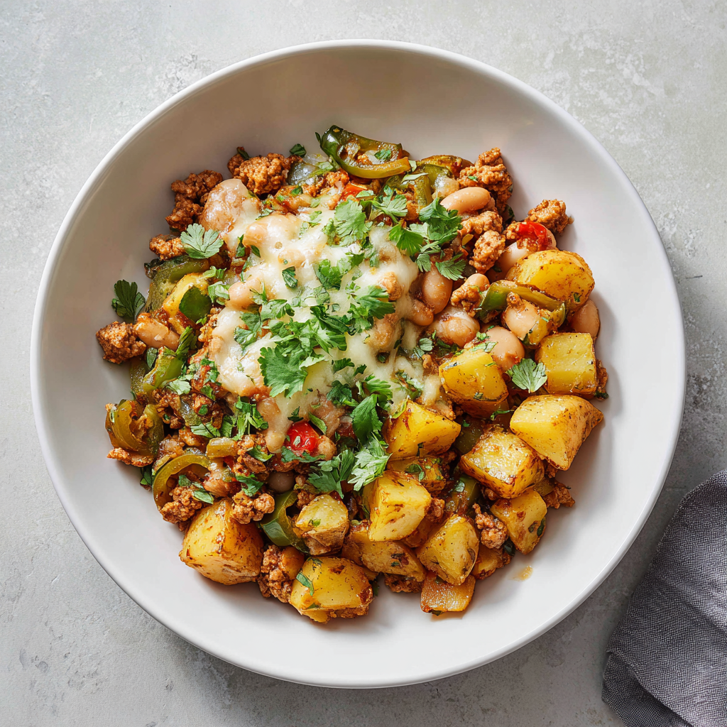 Santa Fe Ground Turkey Chili Skillet