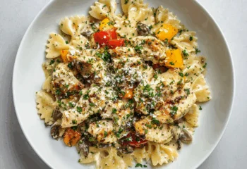Peppercorn Chicken Veggie Farfalle Peppercorn Chicken Veggie Farfalle