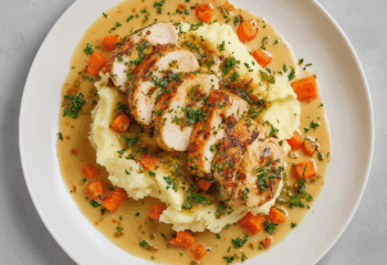 Garlic Herb Chicken and Mashed Potatoes Garlic Herb Chicken and Mashed Potatoes