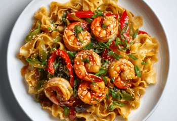 Shrimp Peanut Chili Noodles