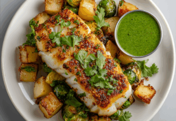 Peruvian Balsamic Cod over Potatoes