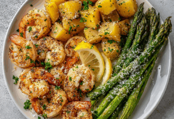 Lemon Parmesan Shrimp and Potatoes