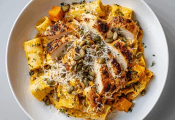 Sliced Chicken Butternut Pasta