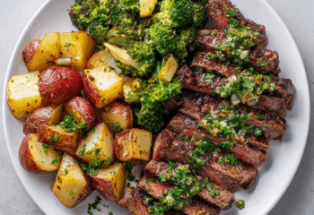Chimichurri Skirt Steak with Red Skin Potatoes