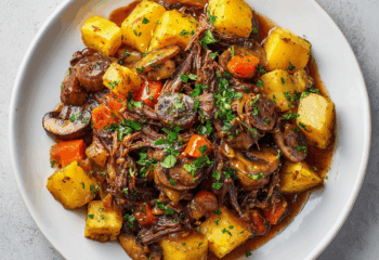 Beef Bourguinon and Potatoes