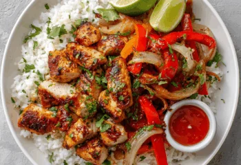 Sriracha Lime Chicken with Jasmine Rice