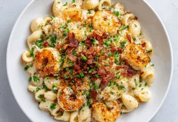 Shrimp Bacon Ranch Mac n' Cheese