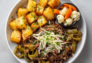 Italian Shredded Beef with Roasted Potatoes