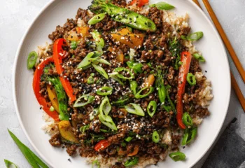 Ground Beef Stir Fry with Fried Rice Ground Beef Stir Fry with Fried Rice
