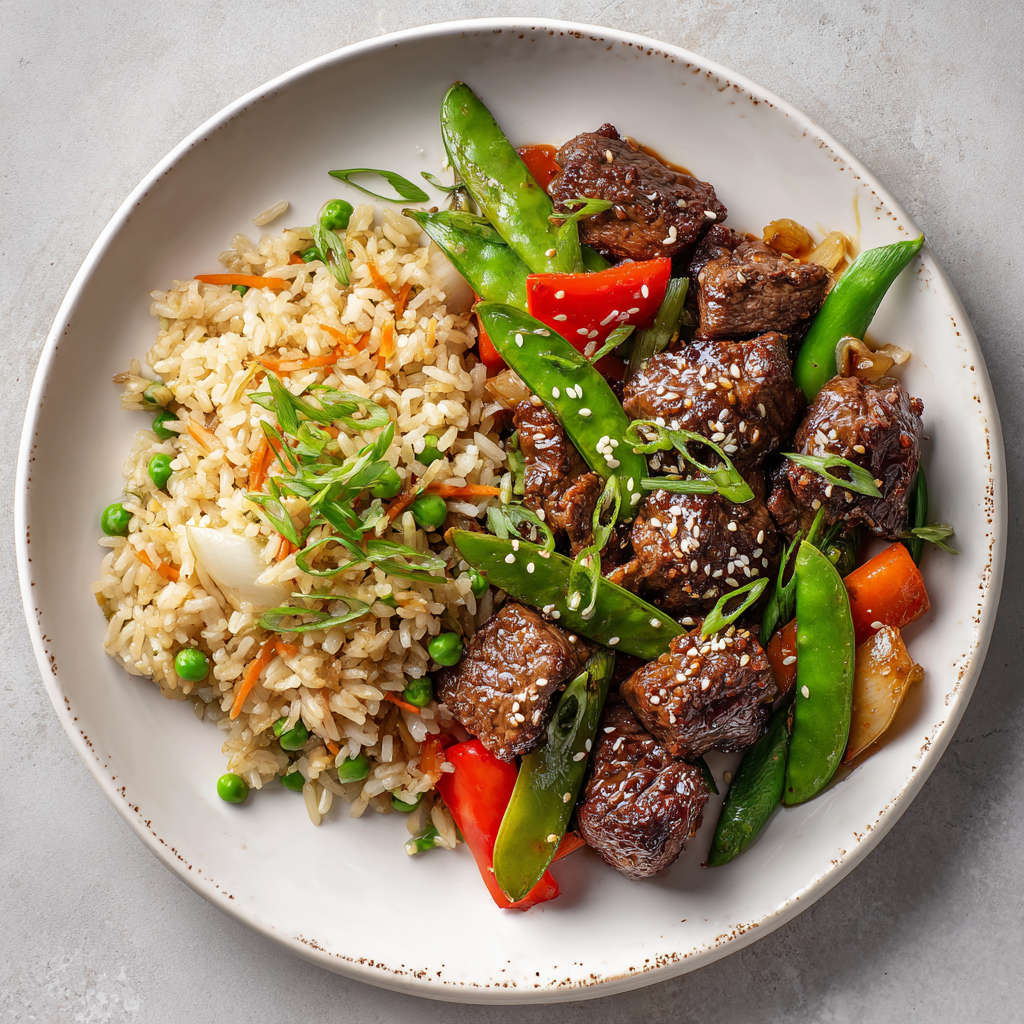 Hibachi Steak Bites & Fried Rice