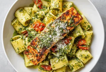 Creamy Pesto Salmon Rigatoni Creamy Pesto Salmon Rigatoni