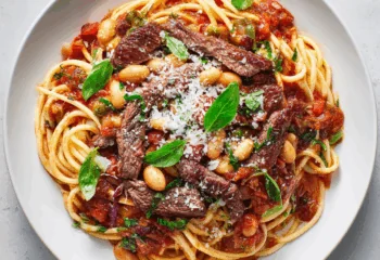 Spiced Tuscan Steak Spaghetti