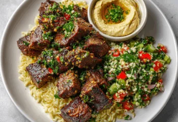 Mediterranean Steak Bites with Tabbouleh