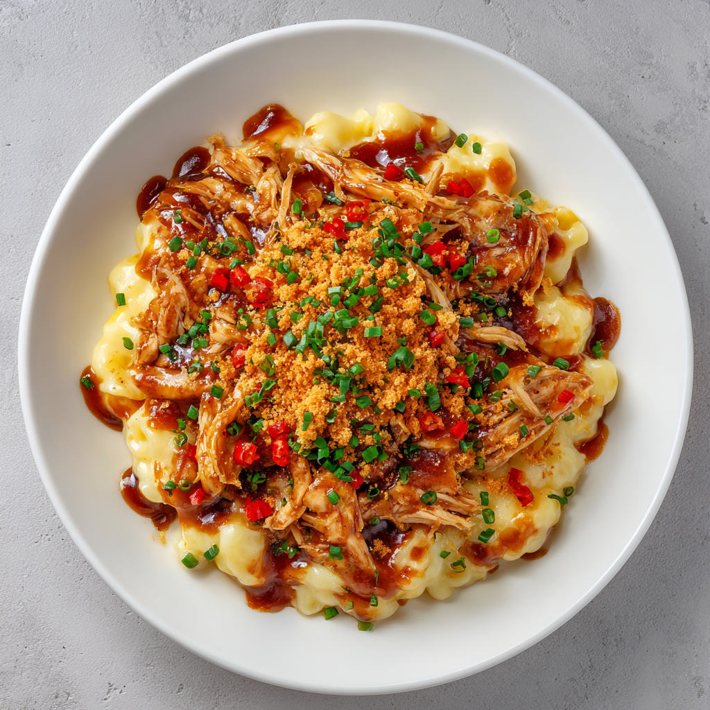 Smoked BBQ Chicken Pimento Mac n' Cheese