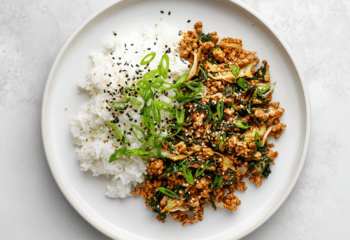 Korean BBQ Ground Turkey Bowl