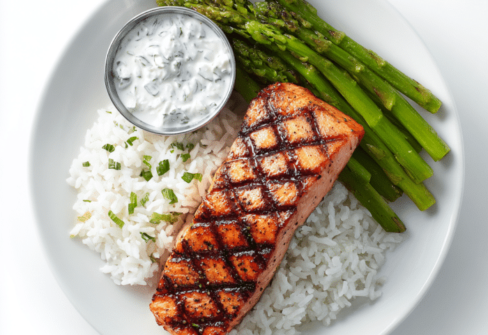 Grilled Greek Salmon Bowl