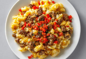 Beef Philly Cheesesteak Mac n' Cheese